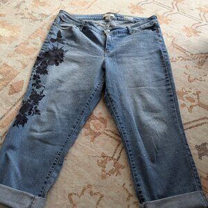 Vintage America Blues Boho Crop